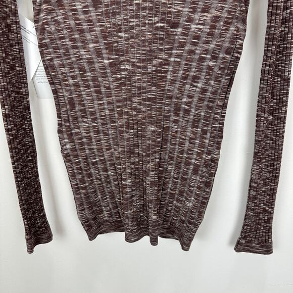 Athleta Revolve Seamless Cardigan Ribbed Knit Stretch Brown Purple XXS NWT - Picture 11 of 14